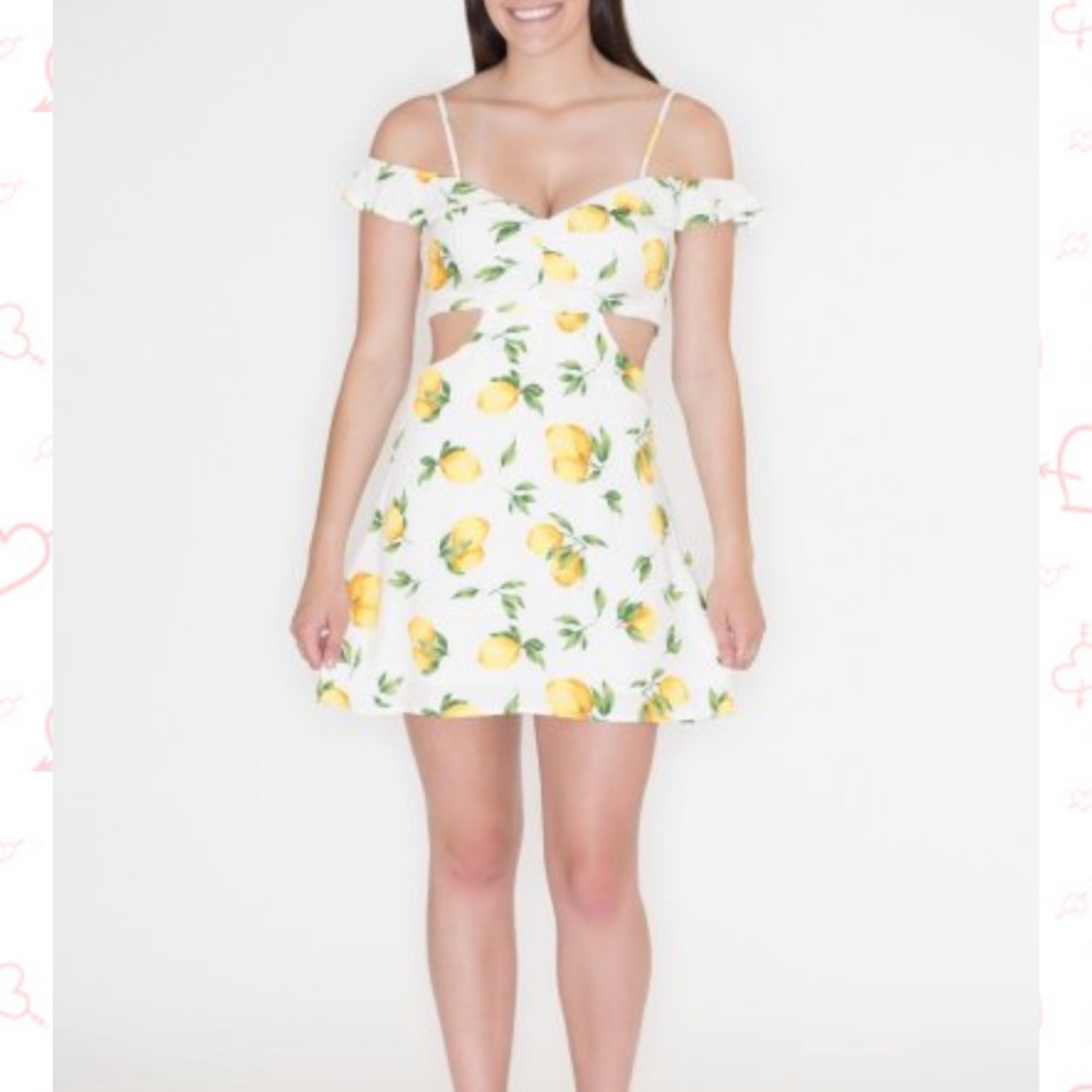 Wild Honey Lemon Print Sundress - Picture 4 of 4